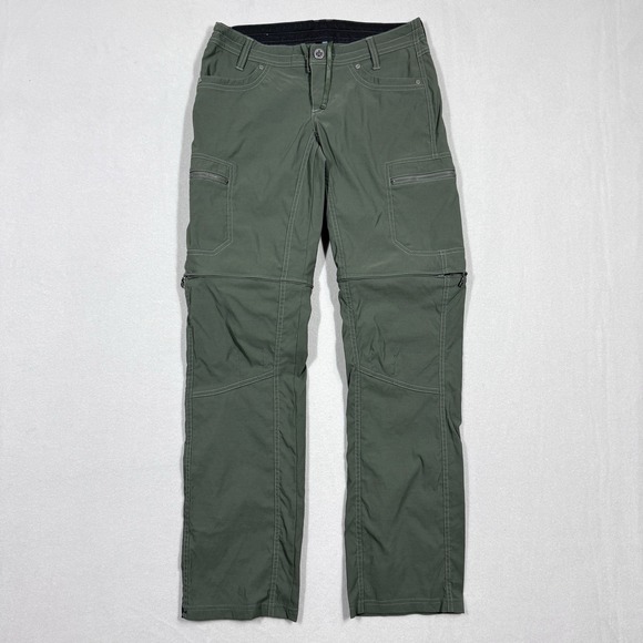 Kuhl Pants Women 4 Kliffside Roll Up Convertible Cargo Hiking Outdoor Straight - Picture 1 of 16